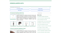 Desktop Screenshot of designlampen.info